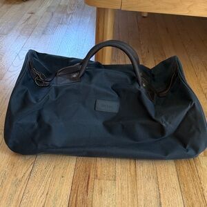 Barbour Waxed Canvas Navy Duffel Bag NWOT